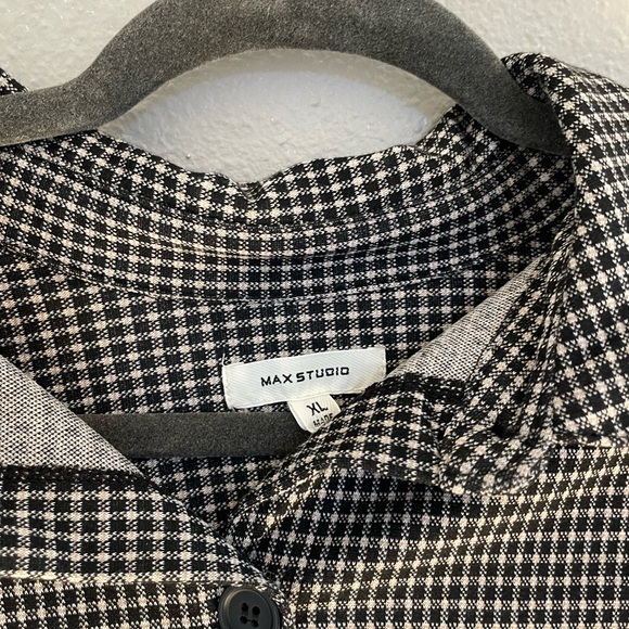 Max Studio Super Soft Flannel Button Down Shirt - Picture 4 of 8